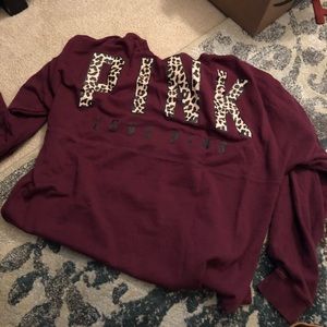 Pink oversized sweatshirt